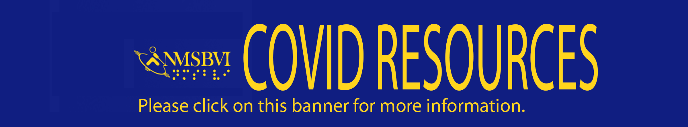 NMSBVI Covid resources Banner